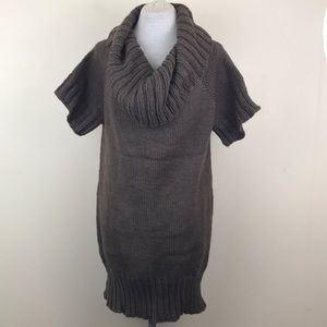 NWOT Lewis Knits Hand Knit Cowl Neck Tunic Sweater